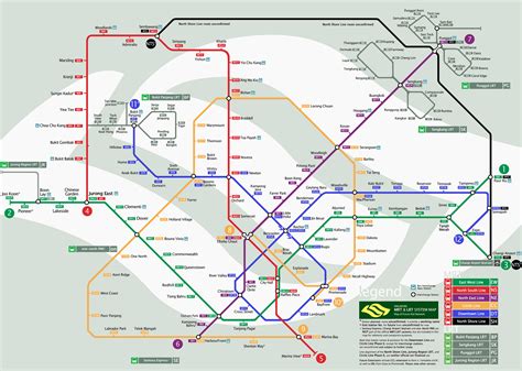 mapa metro singapur